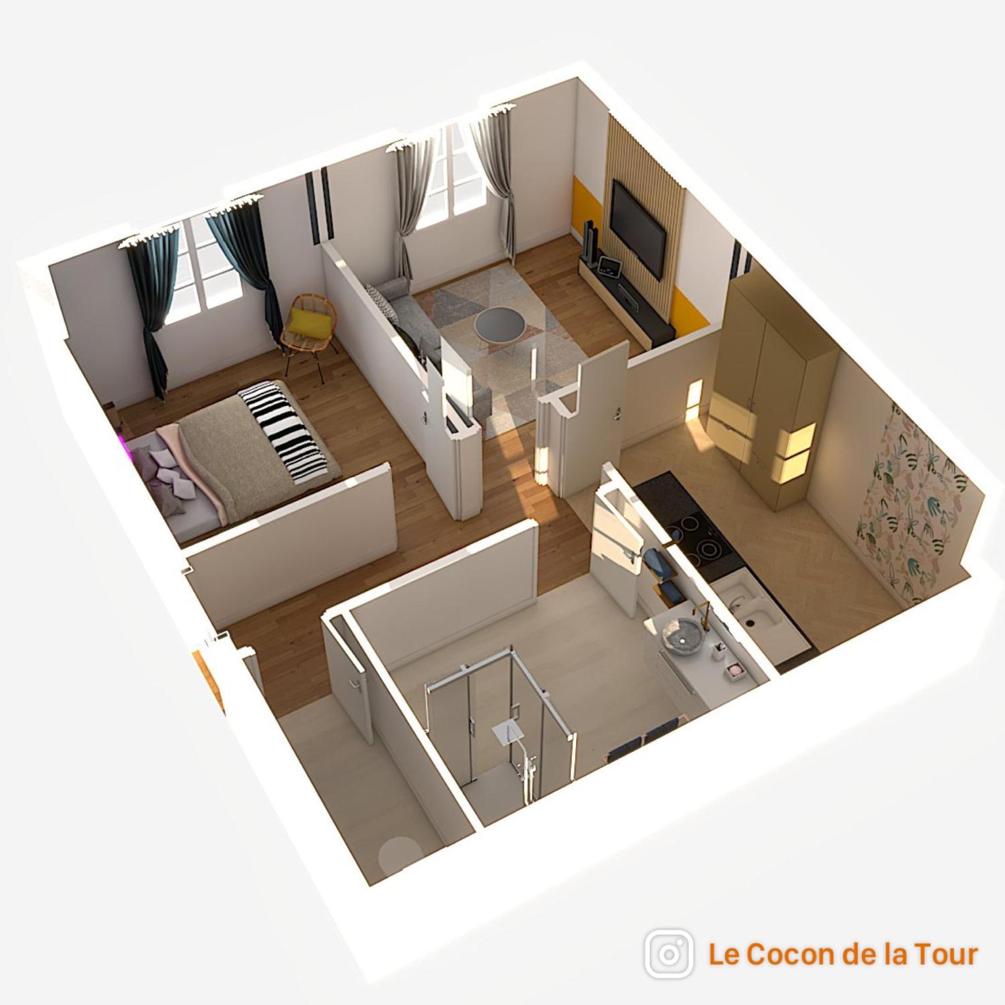 Appartement Le Cocon De La Tour -Vip-Compiegne-Hyper Centre Extérieur photo